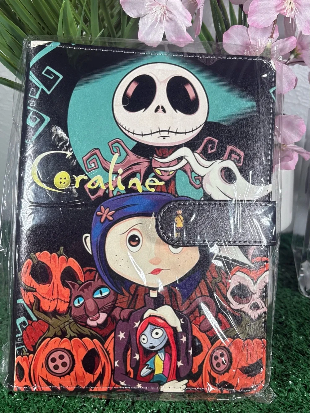Coraline, Jack and Sally Custom A5 Binder with 50 lined paper sheets included